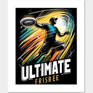 Colorful Ultimate Frisbee Posters and Art